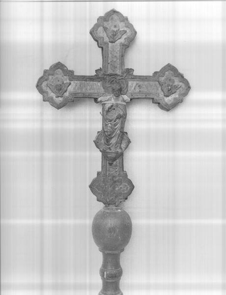croce processionale - bottega italiana (metà sec. XVII)
