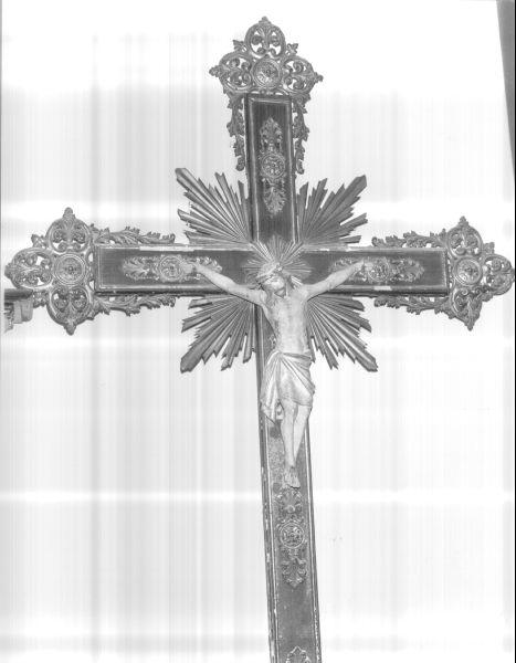 croce processionale - bottega toscana (fine/inizio secc. XIX/ XX)