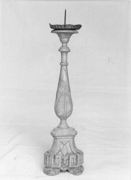 candeliere d'altare, serie - ambito lunigianese (fine/inizio secc. XVIII/ XIX)