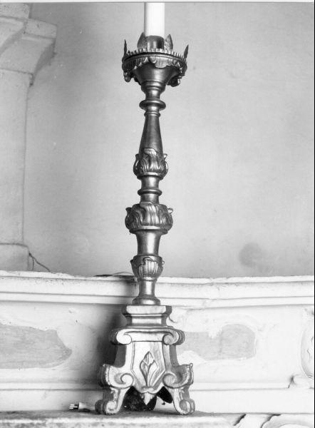 candelabro, serie - bottega apuana (seconda metà sec. XVIII)
