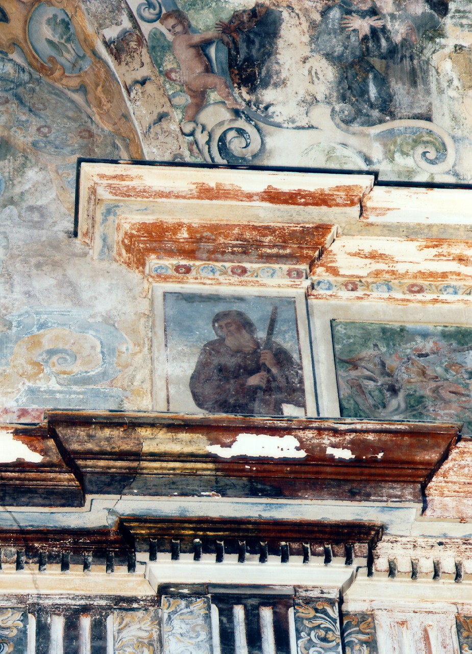 San Francesco di Paola (dipinto murale) - ambito siciliano (sec. XVII)