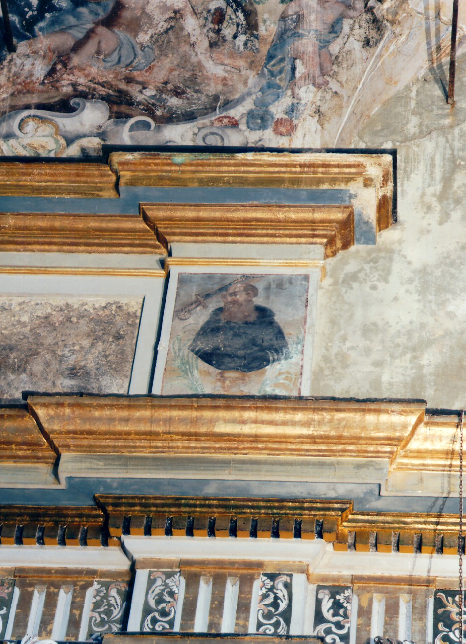 San Pietro martire (dipinto murale) - ambito siciliano (sec. XVII)