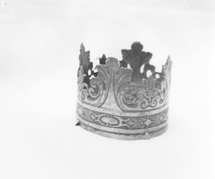 corona da statua - bottega italiana (fine/inizio secc. XVIII/ XIX)