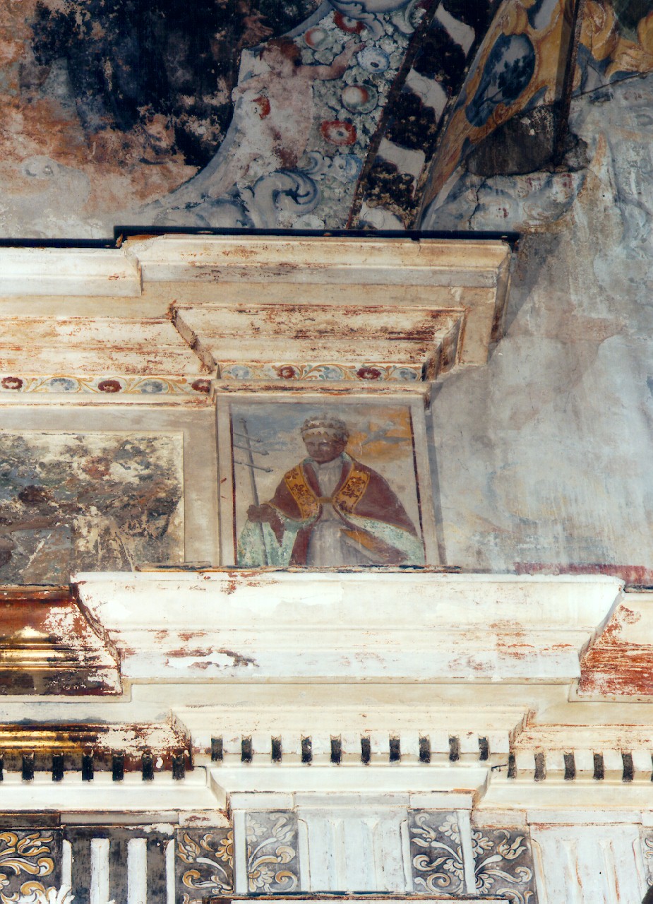 ritratto di papa (dipinto murale) - ambito siciliano (sec. XVII)