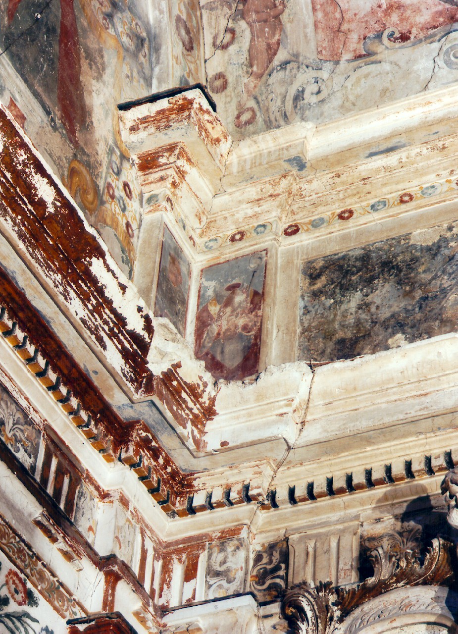 San Dionigi di Parigi (dipinto murale) - ambito siciliano (sec. XVII)