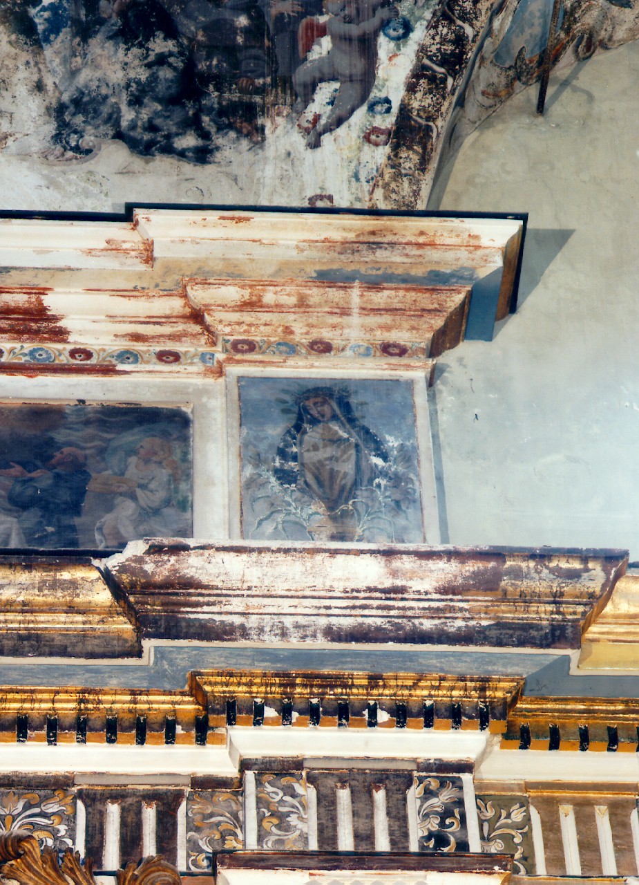 Santa Chiara (dipinto murale) - ambito siciliano (sec. XVII)