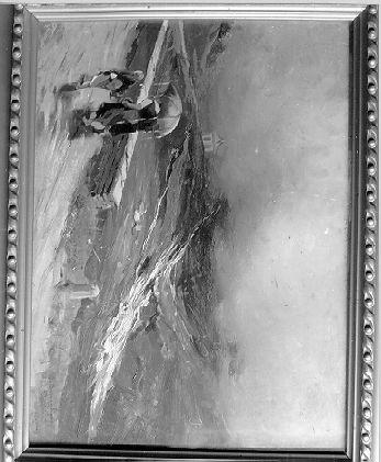 IL TORRENTE DELL'OROPE, paesaggio (dipinto) di Buscaglianzi Giuseppe (secc. XIX/ XX)