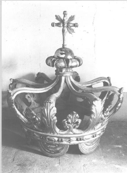 corona di tronetto per esposizione eucaristica di Cipriani Ginese (attribuito) (prima metà sec. XIX)