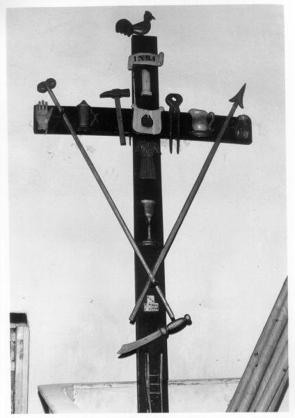 croce penitenziale - ambito lunigianese (sec. XIX)