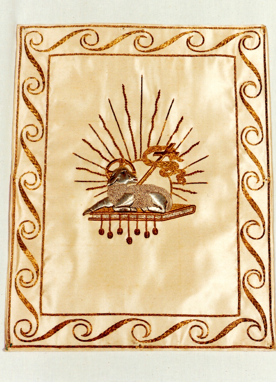 conopeo di tabernacolo - a cortina - manifattura siciliana (fine sec. XIX)