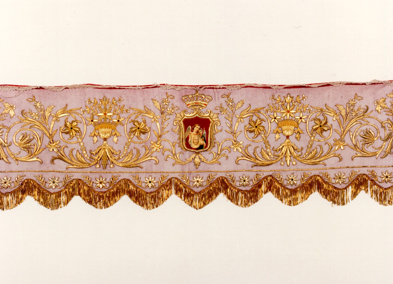 guarnizione di tovaglia d'altare - manifattura siciliana (sec. XX)