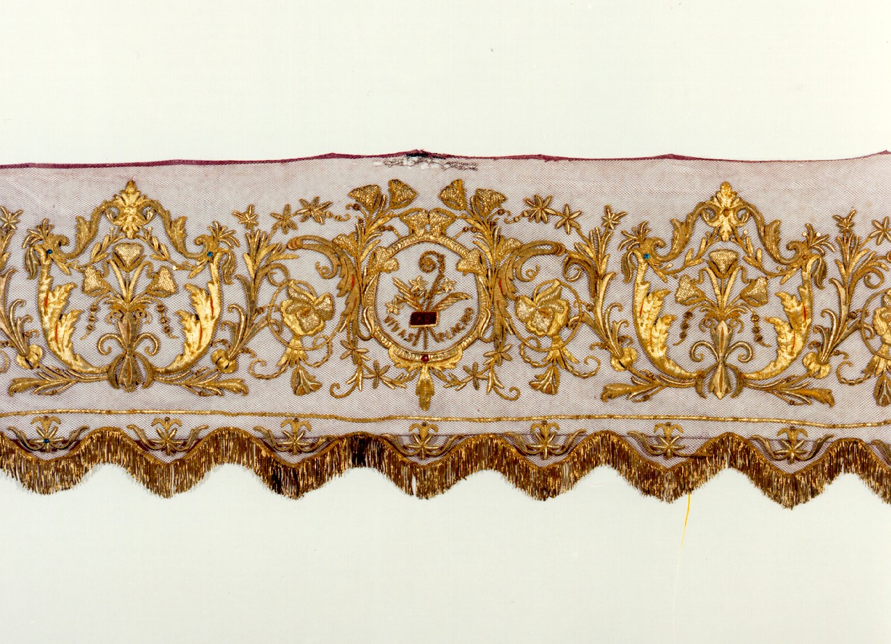 guarnizione di tovaglia d'altare - manifattura siciliana (sec. XIX)