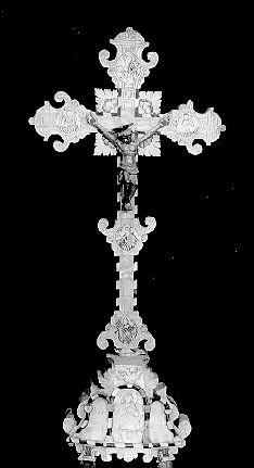 croce d'altare - bottega gerosolimitana (fine sec. XVIII)