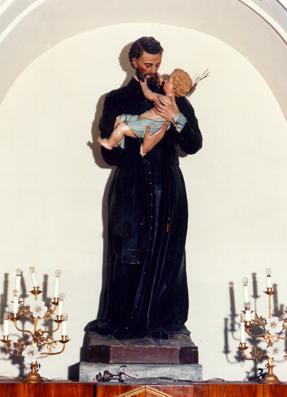 San Gaetano da Thiene con Gesu' Bambino (statua) - ambito siciliano (ultimo quarto sec. XIX)