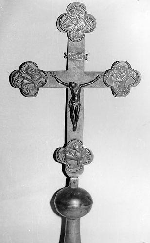 croce processionale - bottega italiana (secc. XIX/ XX)