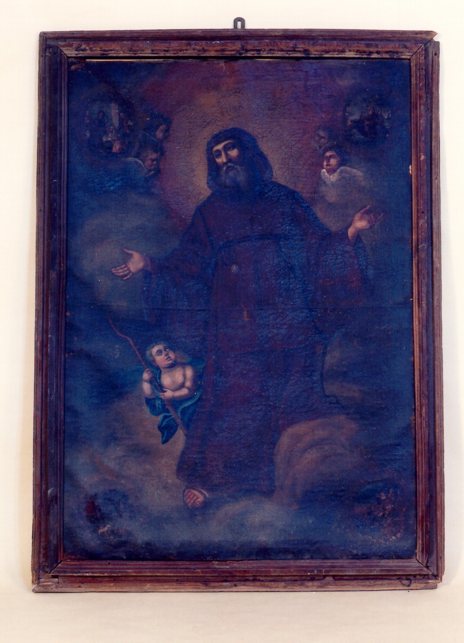 San Francesco di Paola e miracoli di San Francesco di Paola (dipinto) - ambito siciliano (Prima metà sec. XIX)