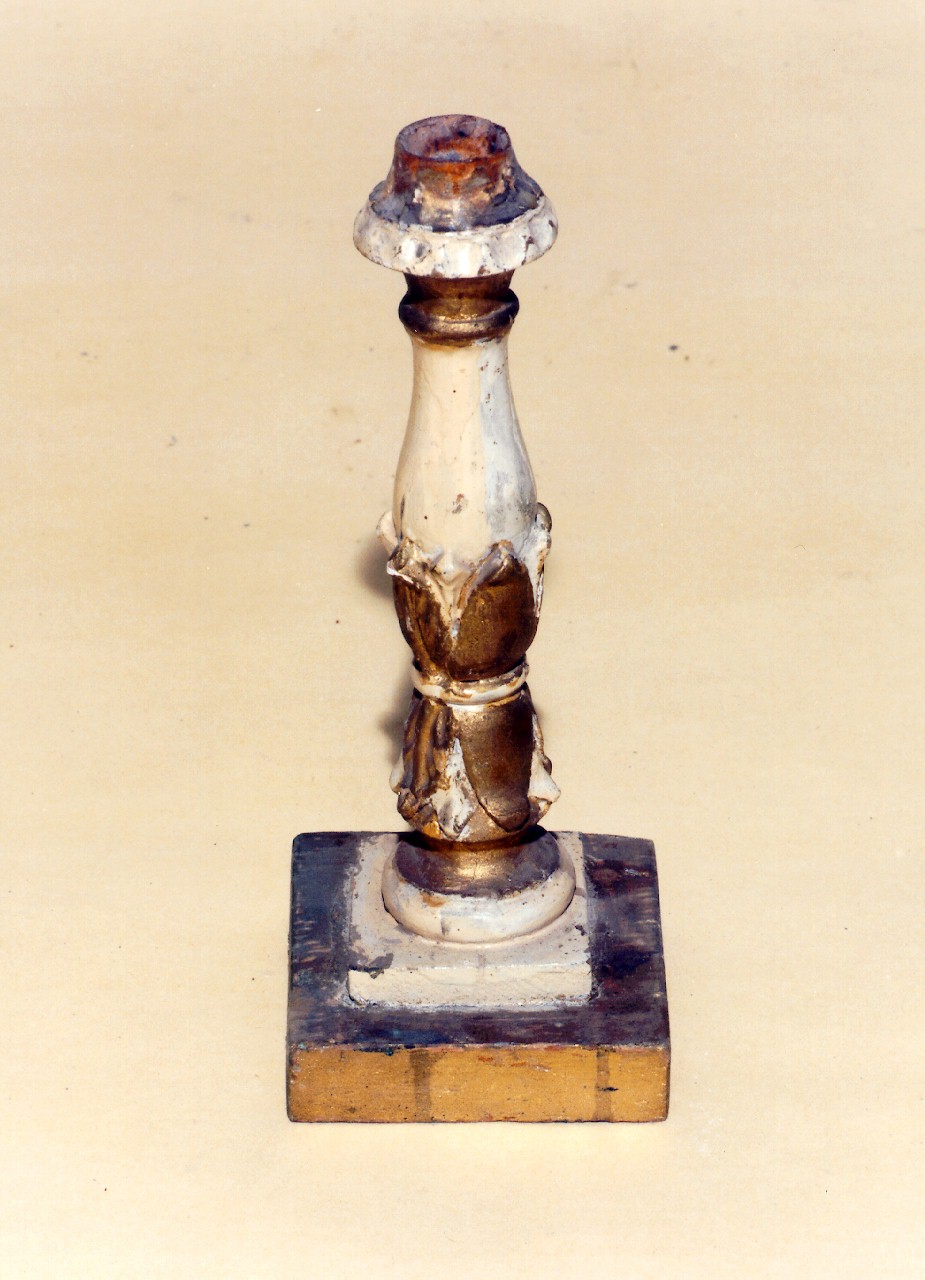 candeliere d'altare, serie - produzione siciliana (Fine/inizio secc. XIX/ XX)