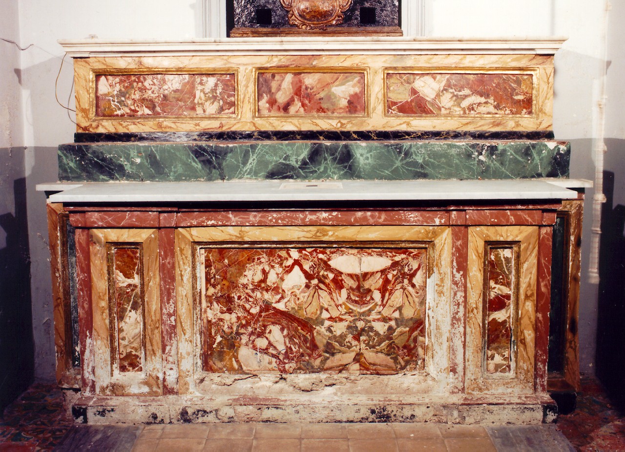 altare - a blocco - ambito siciliano (Fine/inizio secc. XIX/ XX)