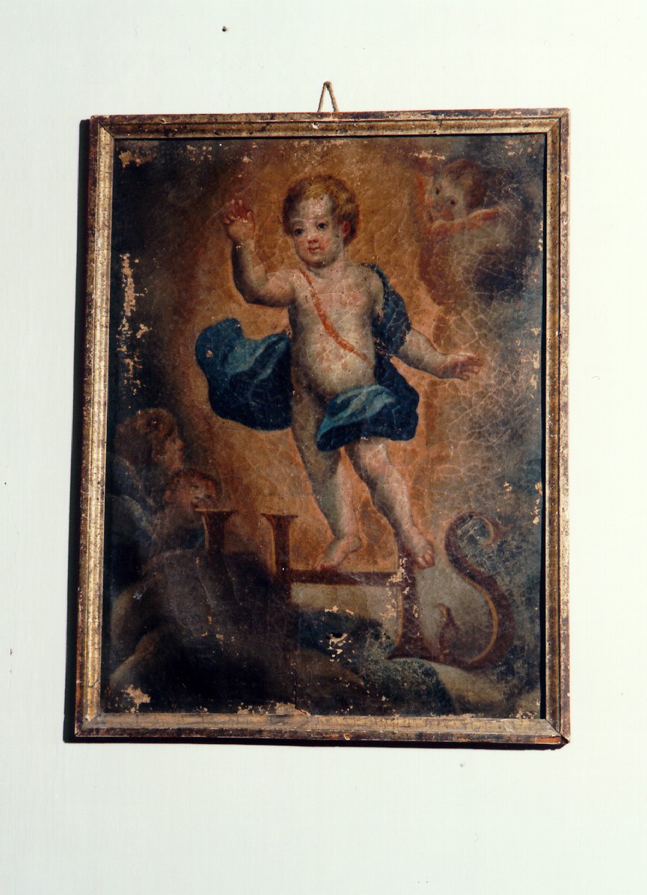 Gesu' Bambino benedicente (dipinto) - ambito siciliano (Seconda metà sec. XVIII)