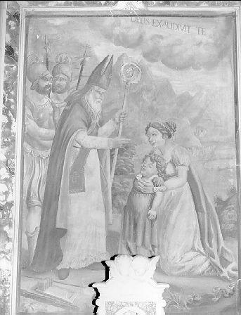 San Biagio guarisce un fanciullo (pala d'altare) - ambito italiano (sec. XVIII)