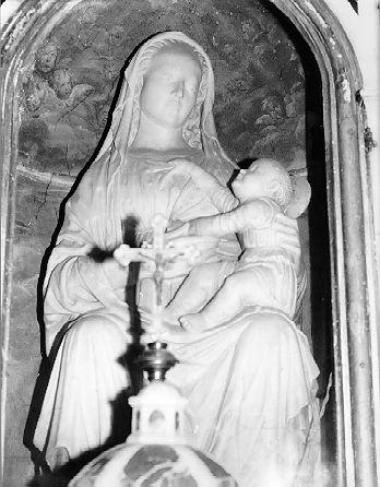 MADONNA CON BAMBINO (statua) - bottega toscana (secc. XV/ XVI)