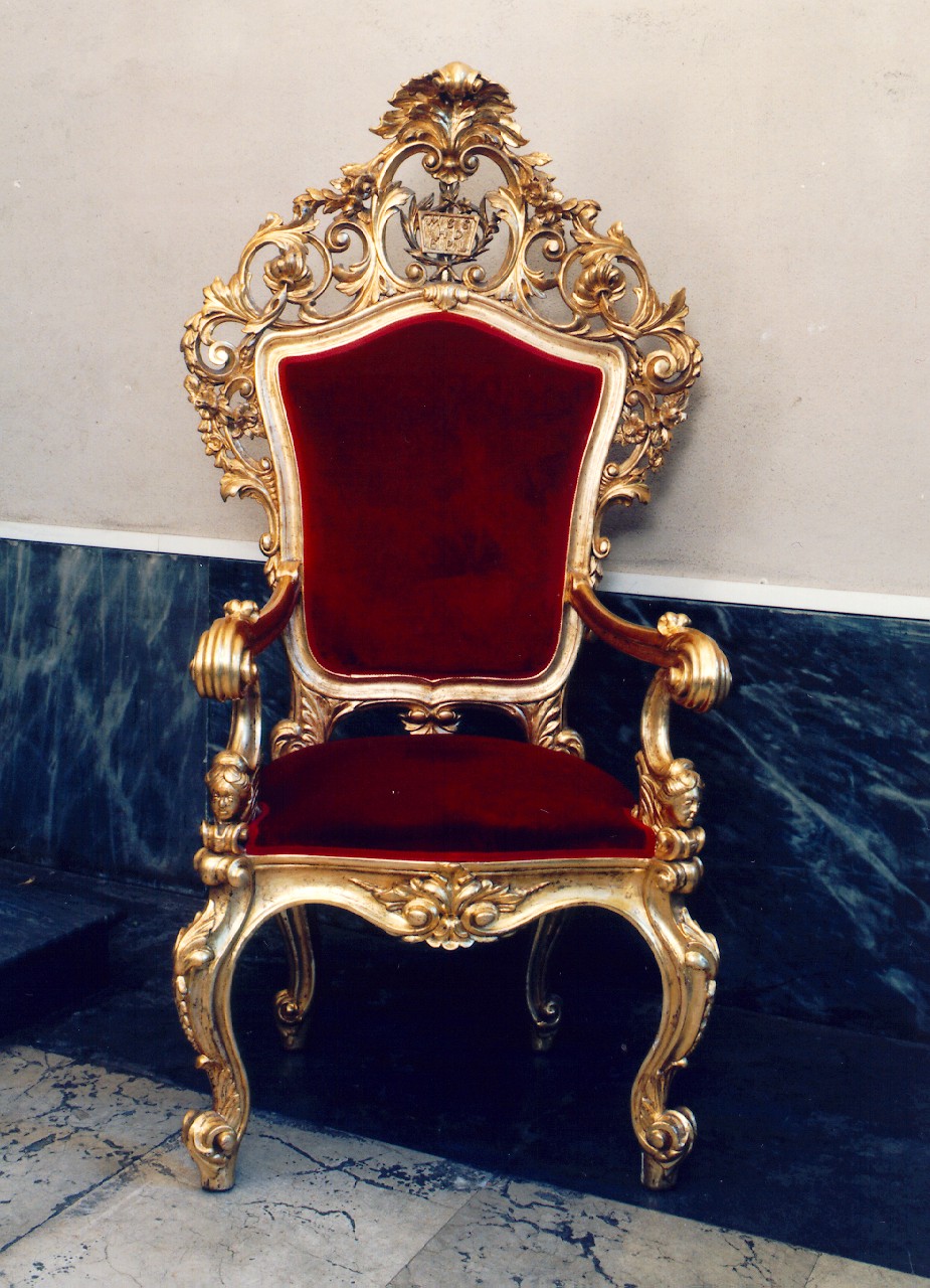 sedia del celebrante - produzione siciliana (Prima metà sec. XIX)