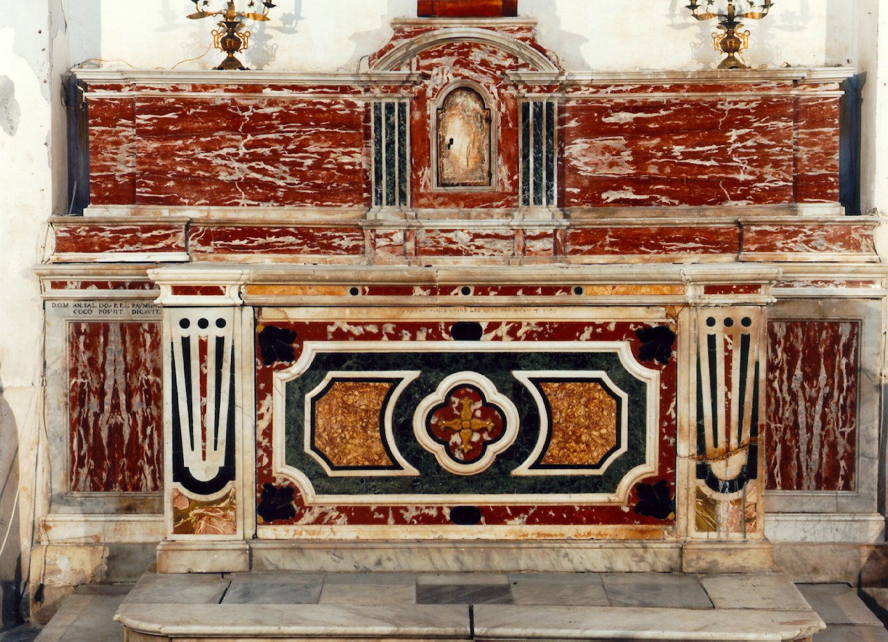 altare - a blocco - ambito siciliano (sec. XVIII, sec. XVIII)