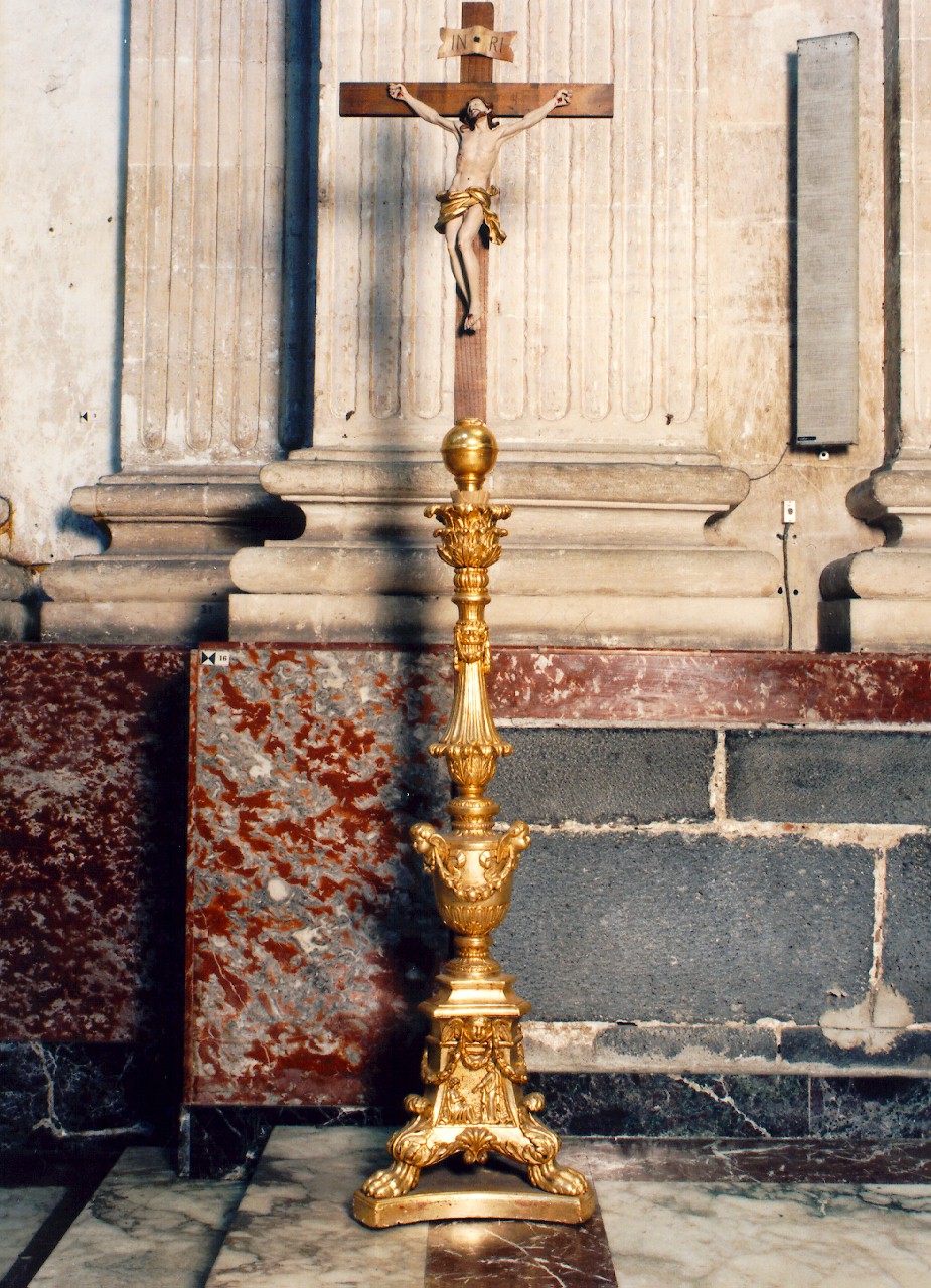 base di croce d'altare - produzione siciliana (Seconda metà sec. XVIII)
