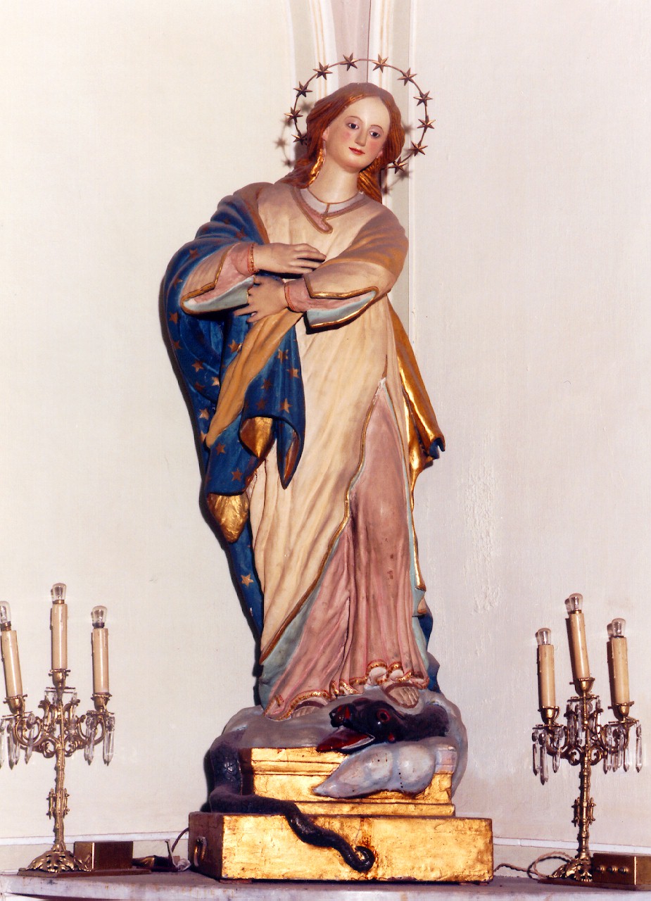Madonna Immacolata (statua) - ambito siciliano (ultimo quarto sec. XIX)