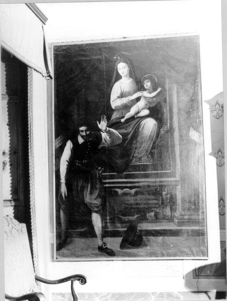 MADONNA DEI MIRACOLI, Madonna con Bambino e altri personaggi (dipinto) di Mannucci Gaspare (sec. XVII)
