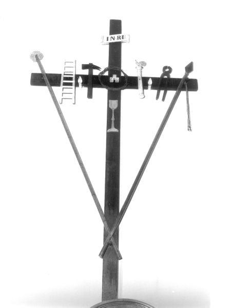 croce penitenziale - ambito livornese (metà sec. XIX)