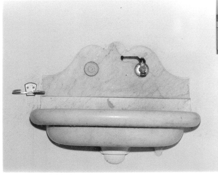 lavabo da sacrestia - ambito toscano (prima metà sec. XIX)