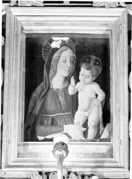 MADONNA CON BAMBINO (dipinto) - ambito italiano (sec. XIV)