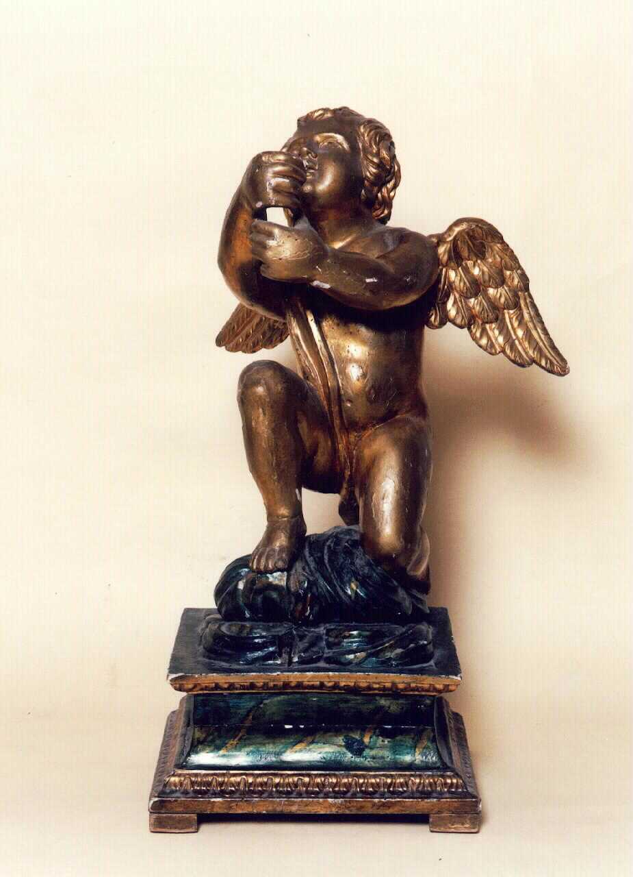 angioletto reggicandelabro (statua portacandelabro) - ambito siciliano (Seconda metà sec. XVIII)