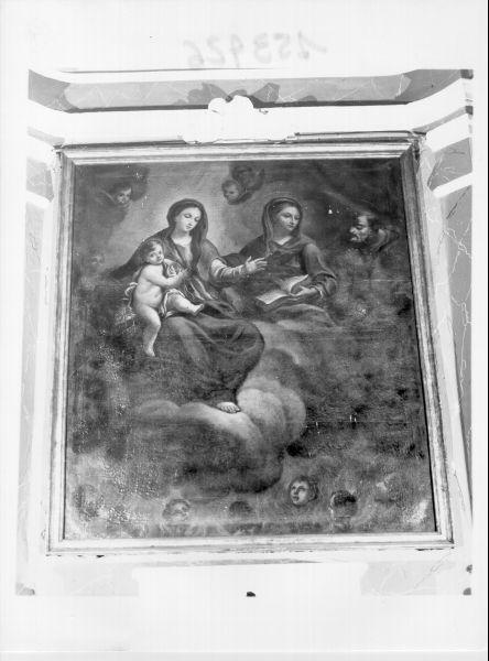 Sant'Anna con la Madonna e Gesù Bambino (dipinto) - ambito italiano (sec. XIX)