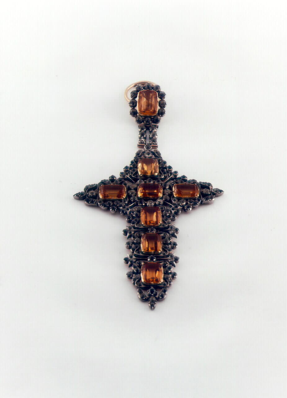 croce pettorale - bottega siciliana (Seconda metà sec. XIX)