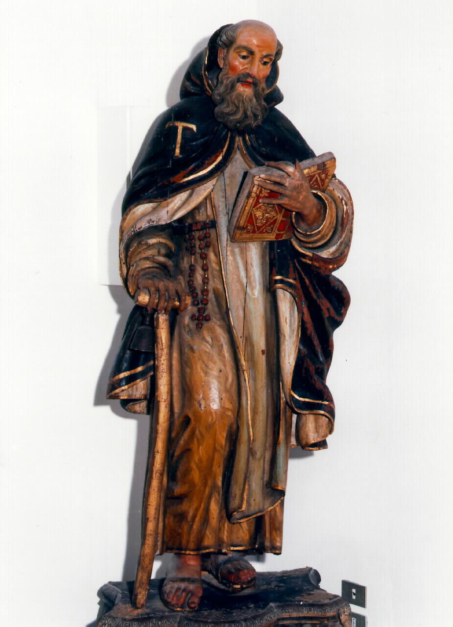 Sant'Antonio Abate (statua) - ambito siciliano (sec. XVII)