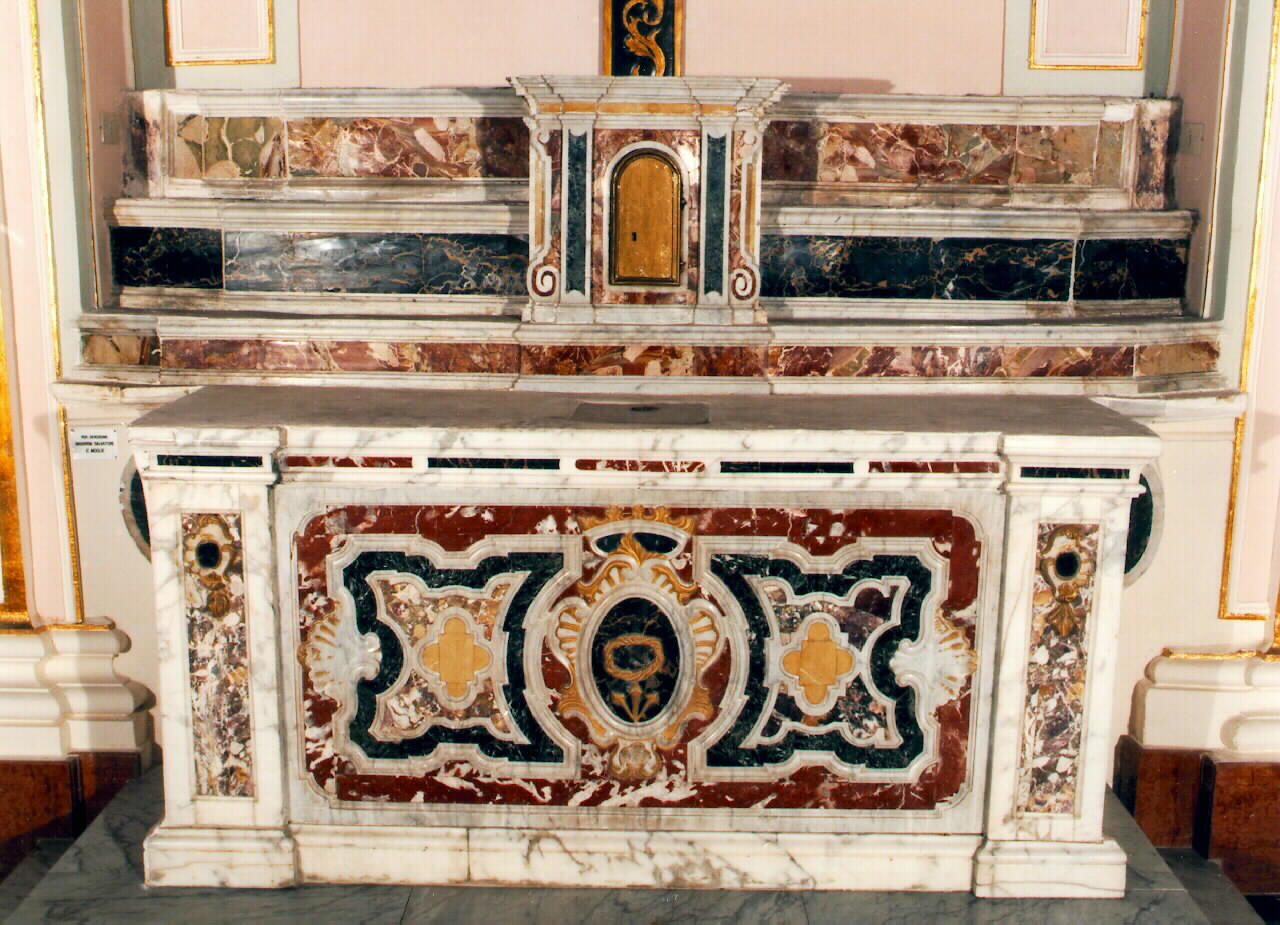 altare - a blocco - ambito siciliano (ultimo quarto sec. XVIII)