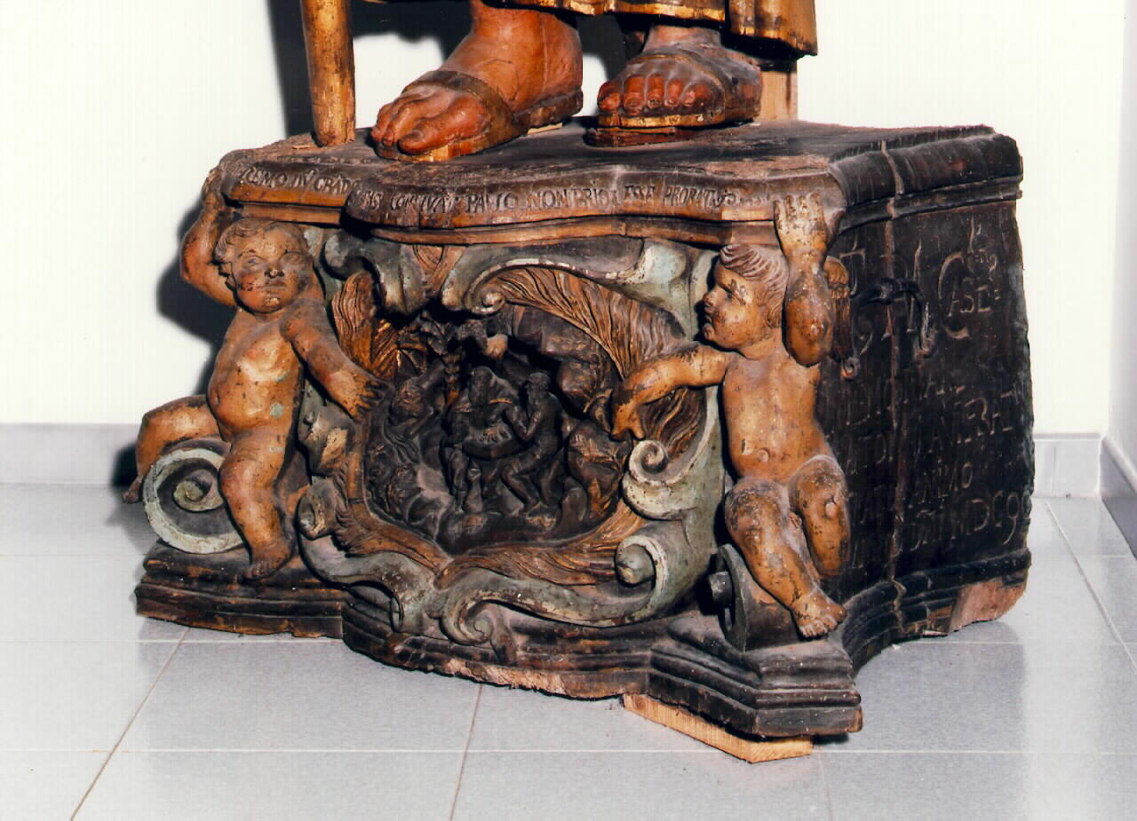 base di statua - produzione trapanese (sec. XVII)