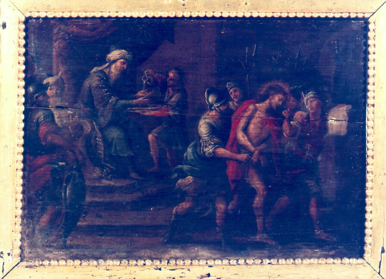 stazioni della via crucis (dipinto) - ambito siciliano (Prima metà sec. XIX)
