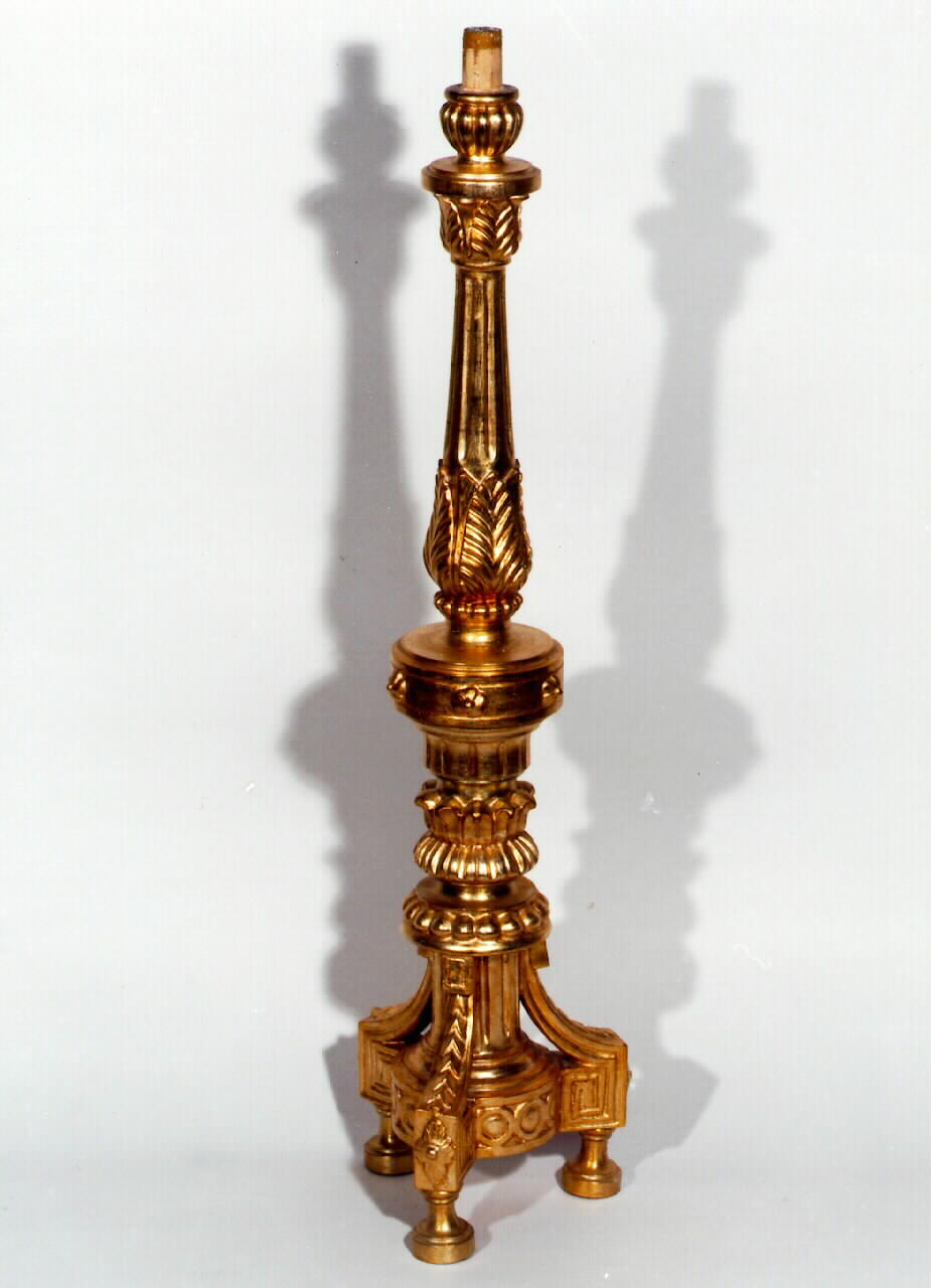 candelabro, serie - produzione siciliana (Prima metà sec. XIX)