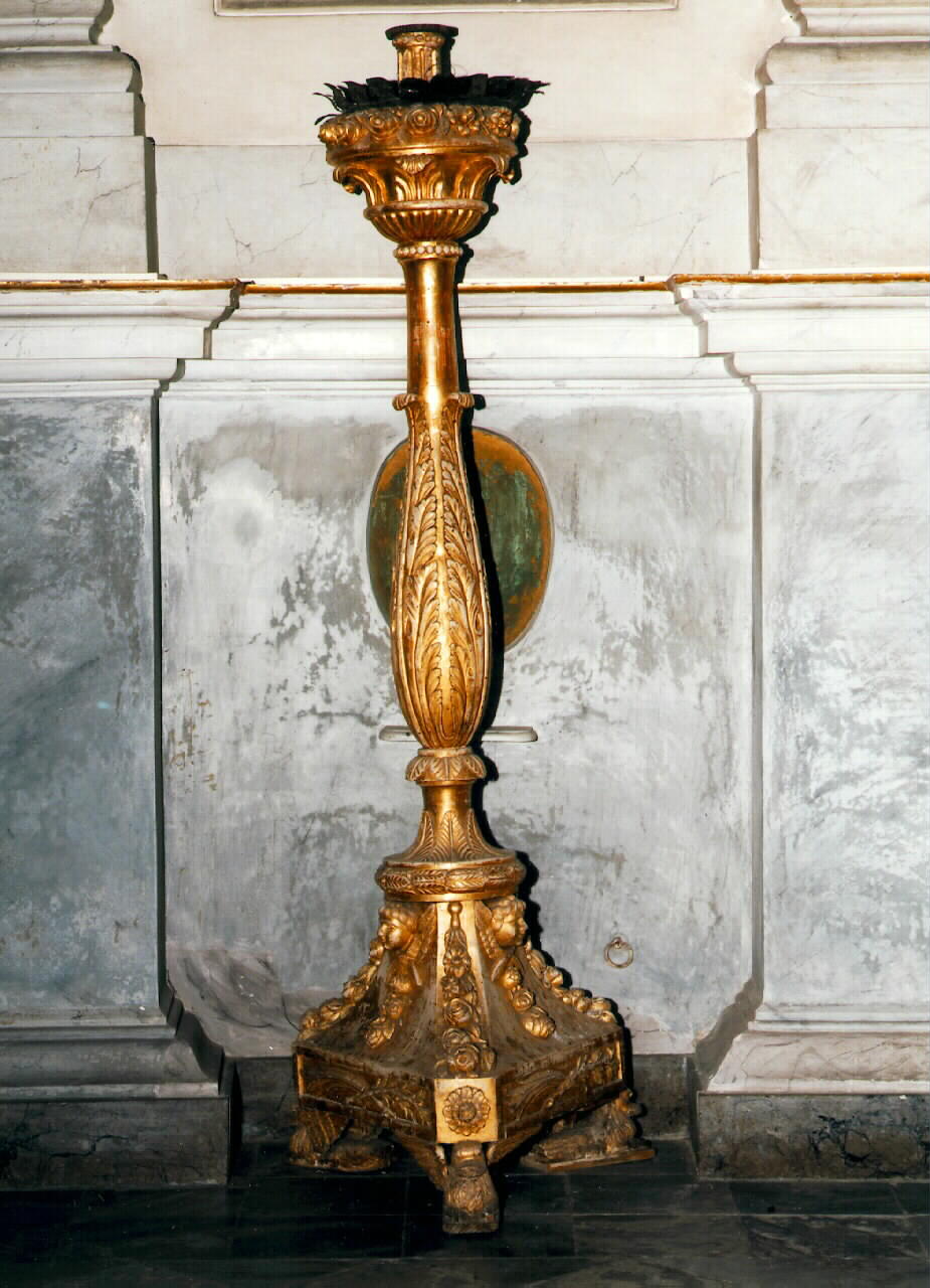candelabro, serie - produzione siciliana (Prima metà sec. XIX)
