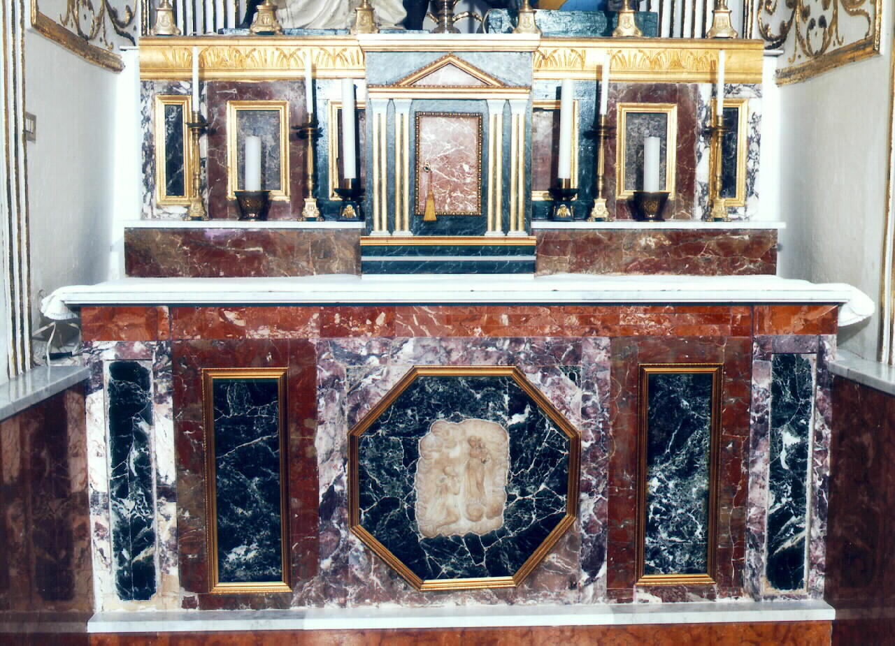 altare - a blocco - ambito siciliano (Prima metà, primo quarto sec. XIX, sec. XX)