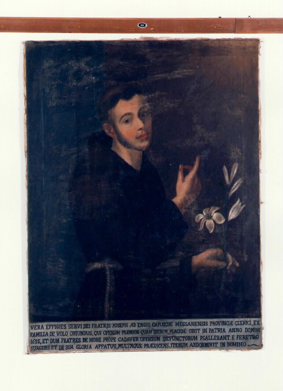 ritratto di frate Giuseppe da Gangi (dipinto) - ambito cappuccino (Metà sec. XIX)