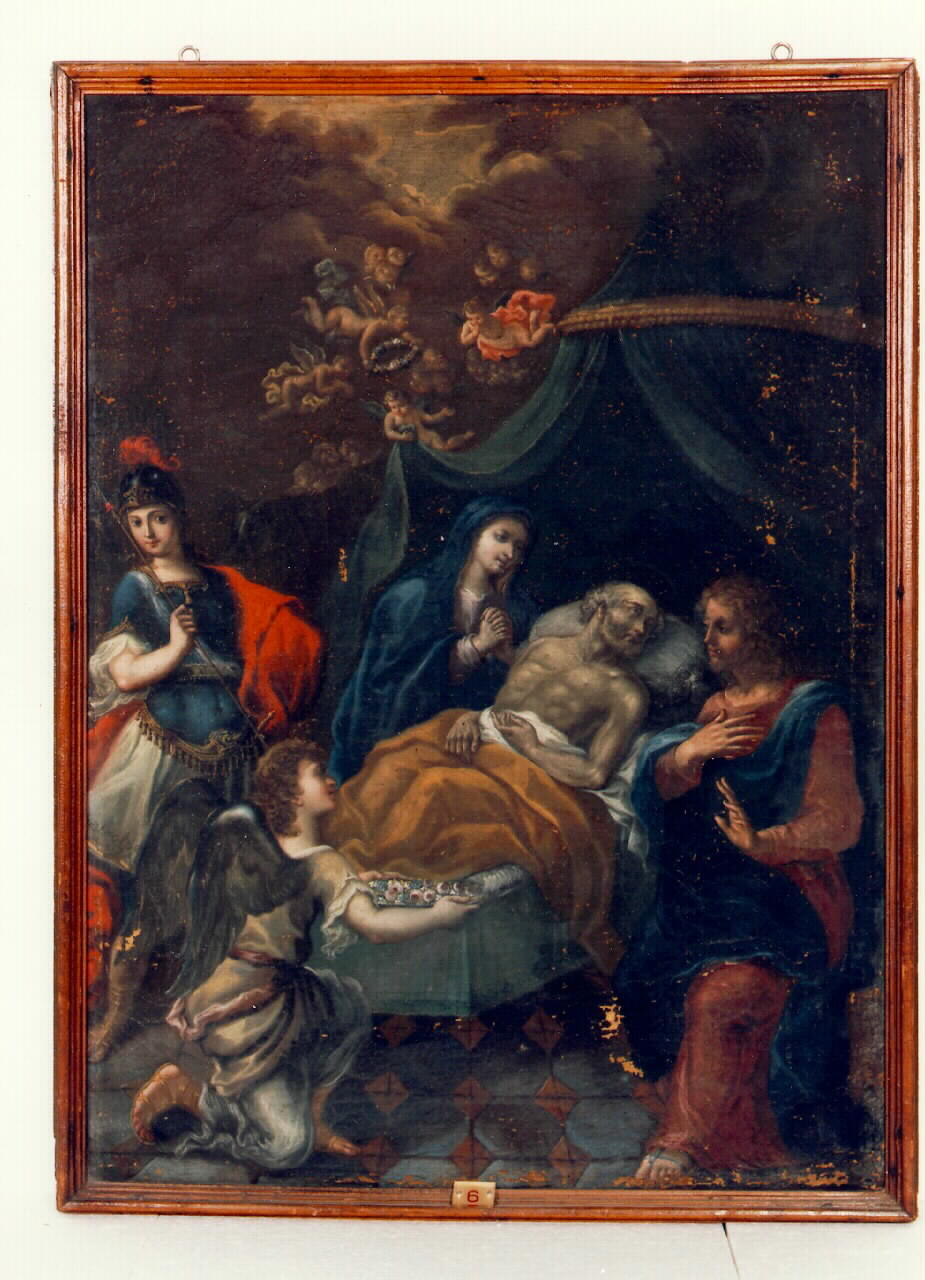 morte di San Giuseppe (dipinto) - ambito siciliano (Fine/inizio secc. XVIII/ XIX)