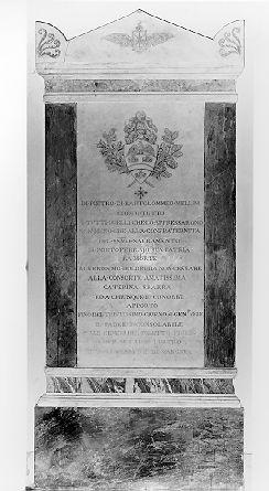 stele funeraria - ambito italiano (sec. XIX)