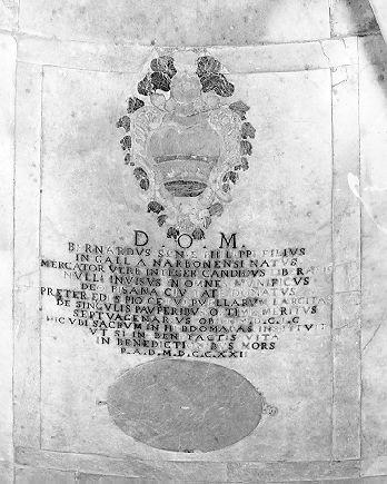 lapide tombale - bottega italiana (sec. XVIII)