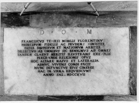 lapide tombale - bottega italiana (sec. XVIII)