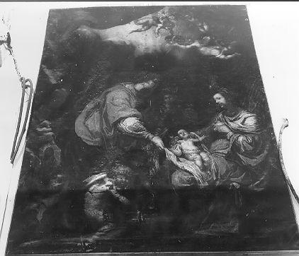 NASCITA DI MARIA VERGINE (dipinto) di Silvestrini Bartolomeo (sec. XVII)