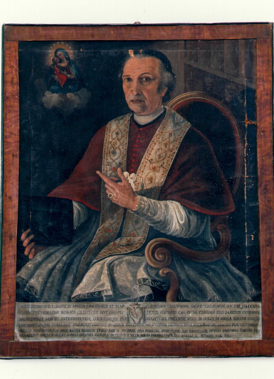 ritratto del reverendo Ludovico Maria Longobardi (dipinto) - ambito siciliano (sec. XVIII)